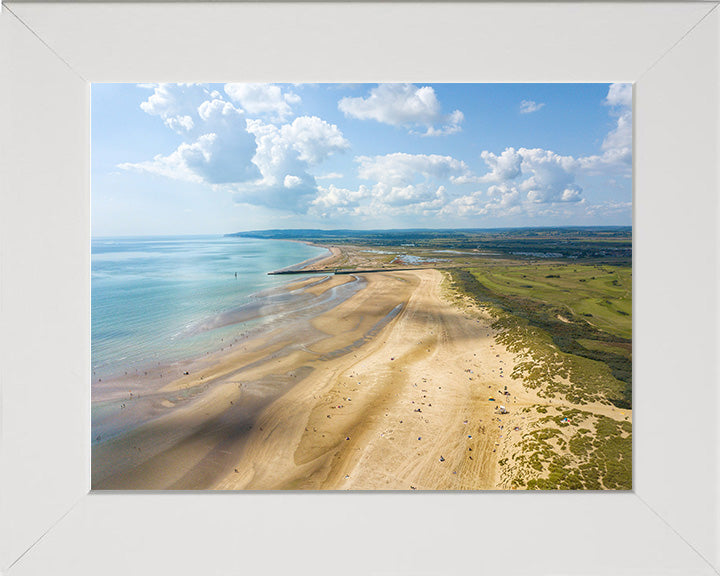 Camber Sands beach East Sussex from above Photo Print - Canvas - Framed Photo Print - Hampshire Prints