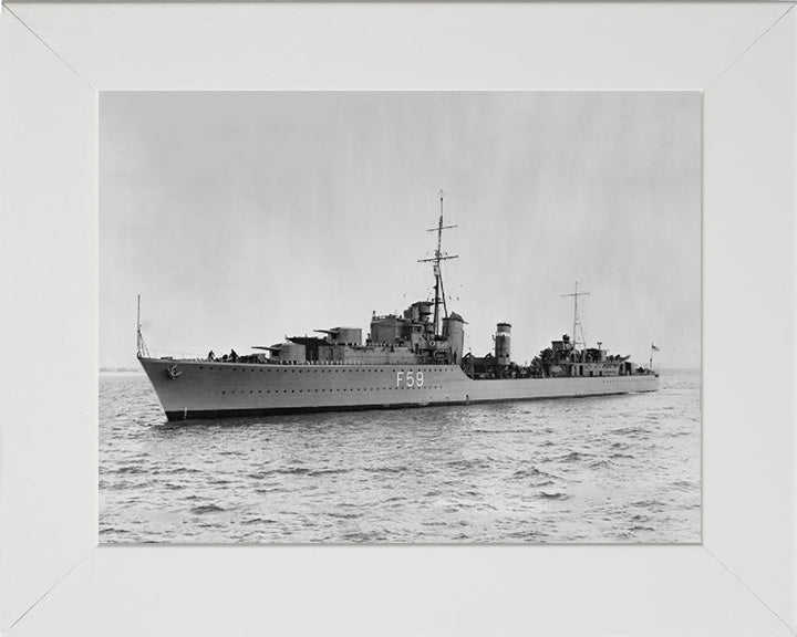 HMS Mashona F59 (L59) Royal Navy Tribal class destroyer Photo Print or Framed Print - Hampshire Prints