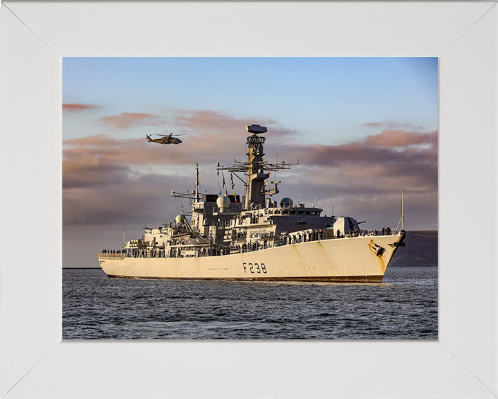 HMS Northumberland F238 Royal Navy type 23 Frigate Photo Print or Framed Print - Hampshire Prints