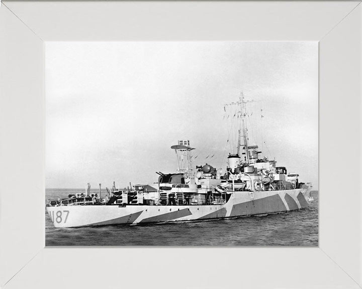 HMS Kite U87 Royal Navy Modified Black Swan Class sloop Photo Print or Framed Print - Hampshire Prints