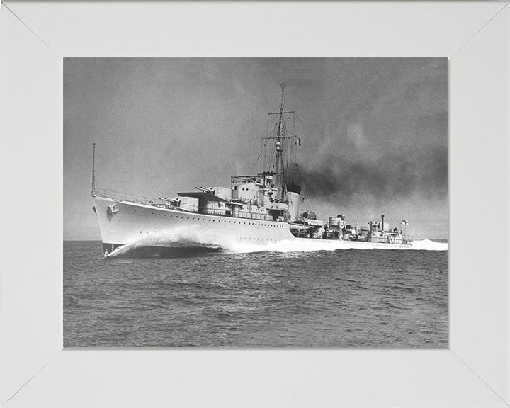 HMS Kelly F01 Royal Navy K class destroyer Photo Print or Framed Print - Hampshire Prints