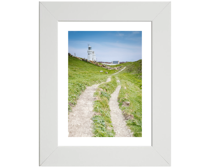 St Catherines lighthouse in spring Photo Print - Canvas - Framed Photo Print - Hampshire Prints