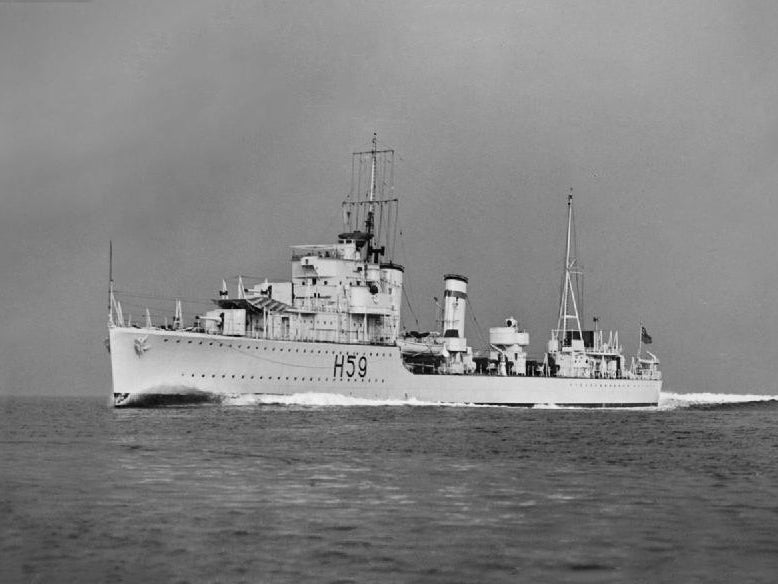 HMS Gallant H59 Royal Navy G class destroyer Photo Print or Framed Print - Hampshire Prints
