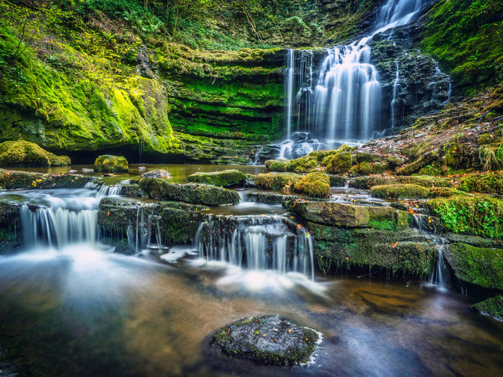 Scaleber Force Waterfall Yorkshire in Summer Photo Print - Canvas - Framed Photo Print - Hampshire Prints