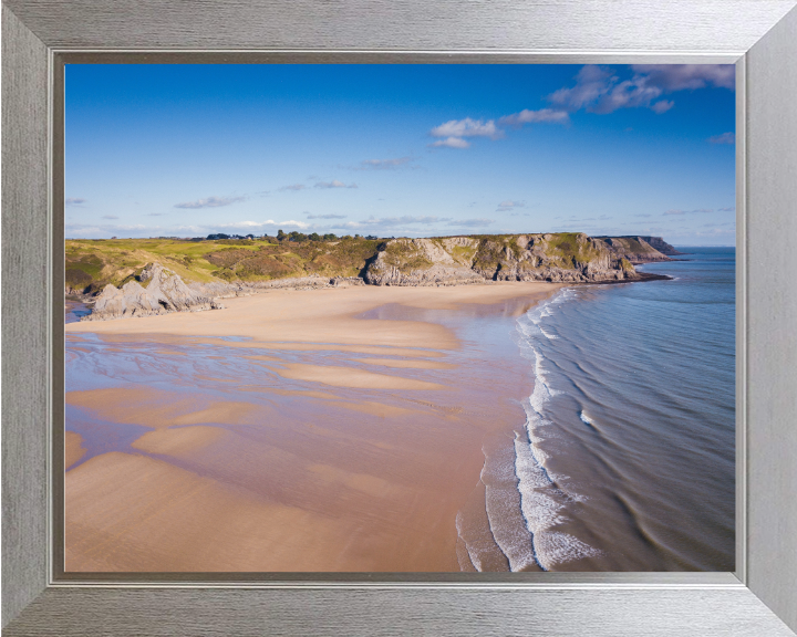 Three Cliffs Bay beach Wales Photo Print - Canvas - Framed Photo Print - Hampshire Prints