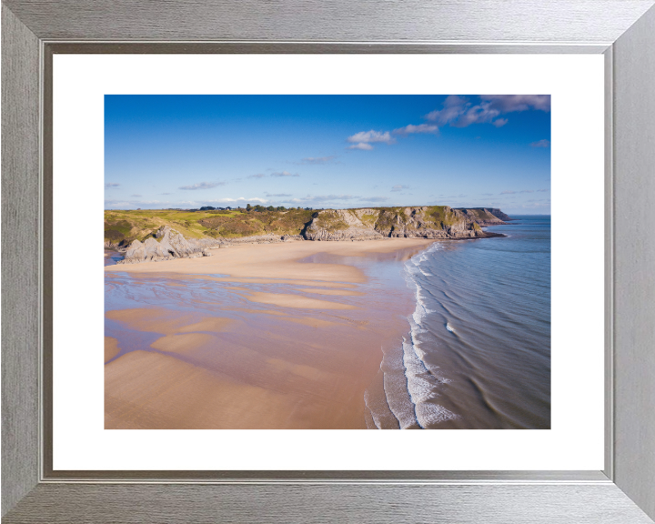 Three Cliffs Bay beach Wales Photo Print - Canvas - Framed Photo Print - Hampshire Prints