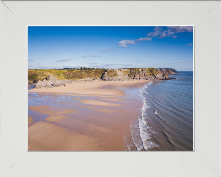 Three Cliffs Bay beach Wales Photo Print - Canvas - Framed Photo Print - Hampshire Prints