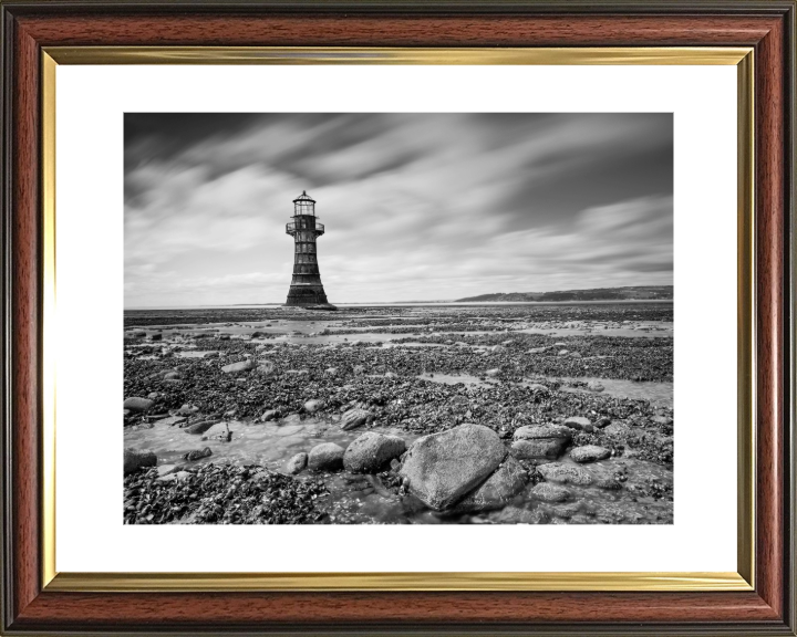 Whiteford Point Lighthouse Wales black and white Photo Print - Canvas - Framed Photo Print - Hampshire Prints