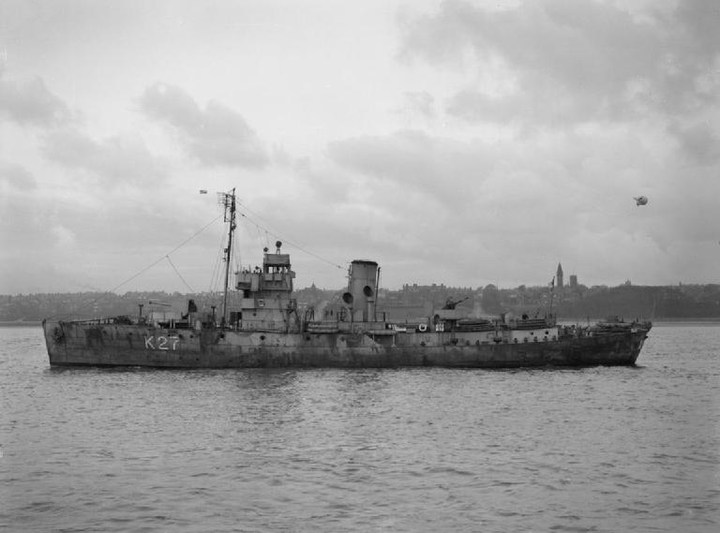 HMS Honeysuckle K27 Royal Navy Flower class corvette Photo Print or Framed Print - Hampshire Prints