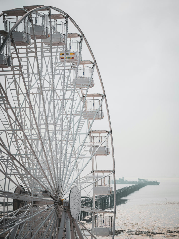 Southend-on-Sea big wheel and pier Essex Photo Print - Canvas - Framed Photo Print - Hampshire Prints