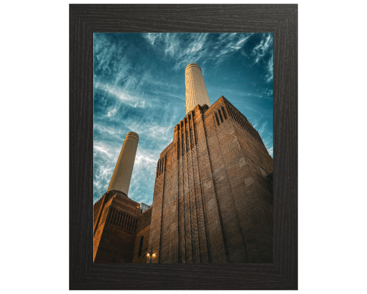 looking up at Battersea Power Station London Photo Print - Canvas - Framed Photo Print - Hampshire Prints