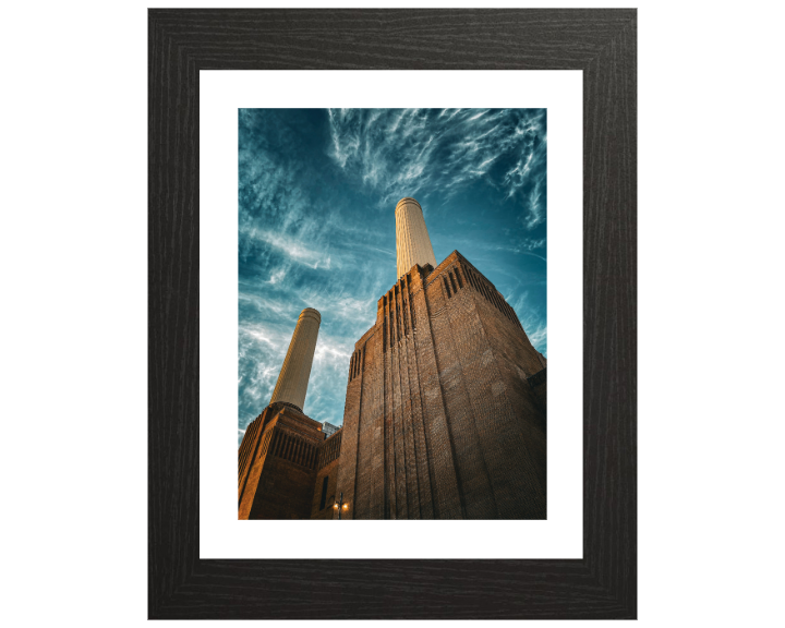 looking up at Battersea Power Station London Photo Print - Canvas - Framed Photo Print - Hampshire Prints