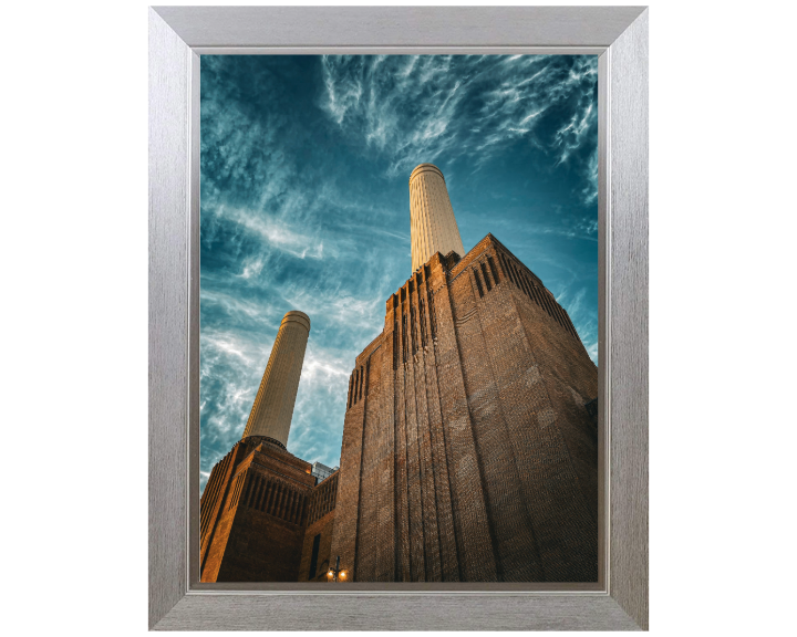 looking up at Battersea Power Station London Photo Print - Canvas - Framed Photo Print - Hampshire Prints