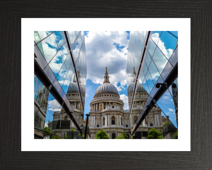 St Paul's cathedral reflections London Photo Print - Canvas - Framed Photo Print - Hampshire Prints