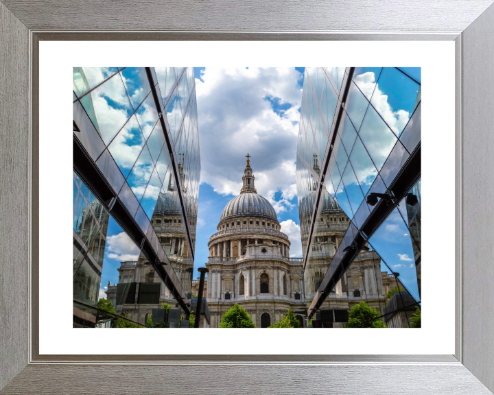 St Paul's cathedral reflections London Photo Print - Canvas - Framed Photo Print - Hampshire Prints