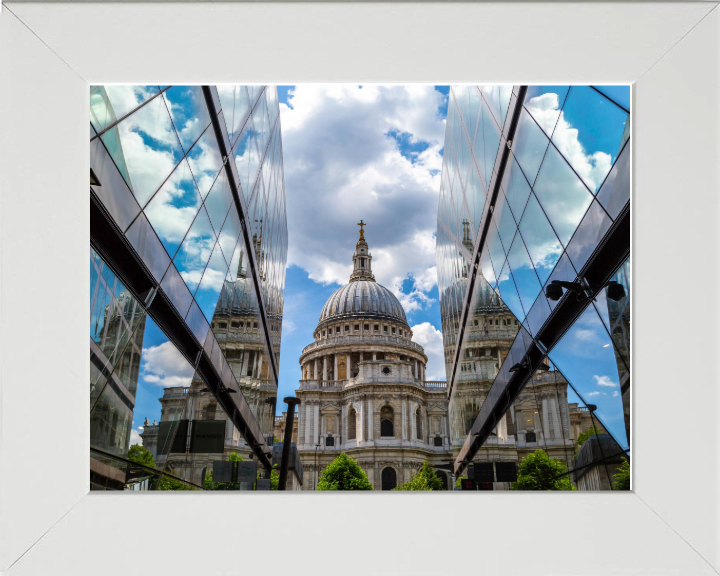 St Paul's cathedral reflections London Photo Print - Canvas - Framed Photo Print - Hampshire Prints