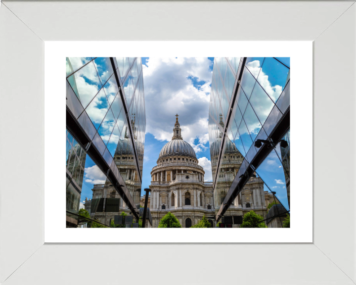 St Paul's cathedral reflections London Photo Print - Canvas - Framed Photo Print - Hampshire Prints