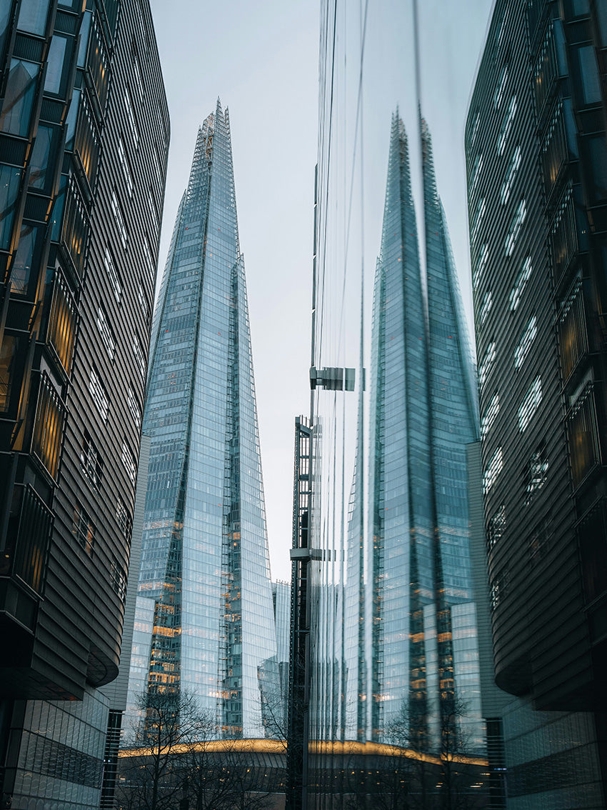 the shard reflections london Photo Print - Canvas - Framed Photo Print - Hampshire Prints