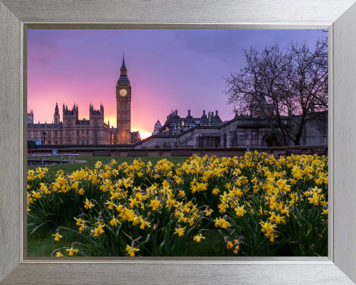 Westminster London in spring at sunset Photo Print - Canvas - Framed Photo Print - Hampshire Prints