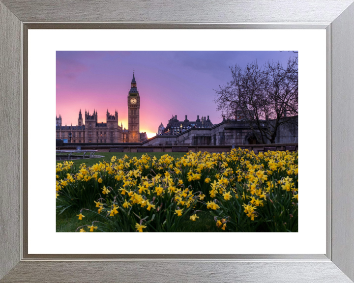 Westminster London in spring at sunset Photo Print - Canvas - Framed Photo Print - Hampshire Prints