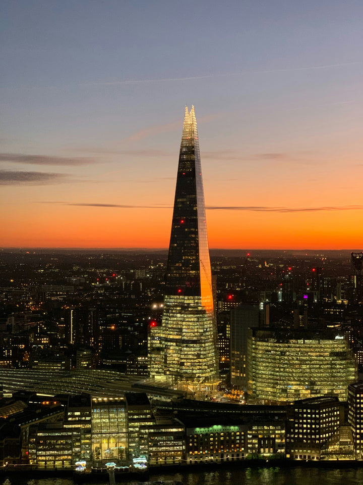 The shard London at sunset Photo Print - Canvas - Framed Photo Print - Hampshire Prints