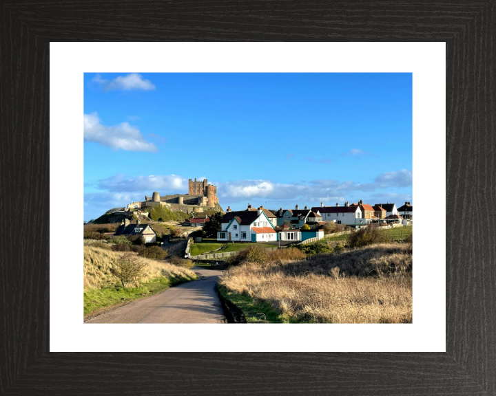 bamburgh castle Northumberland in summer Photo Print - Canvas - Framed Photo Print - Hampshire Prints