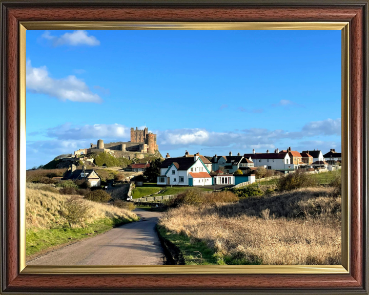 bamburgh castle Northumberland in summer Photo Print - Canvas - Framed Photo Print - Hampshire Prints