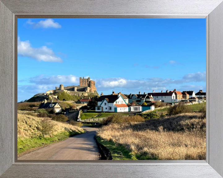 bamburgh castle Northumberland in summer Photo Print - Canvas - Framed Photo Print - Hampshire Prints