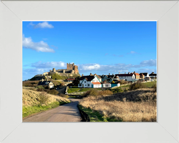 bamburgh castle Northumberland in summer Photo Print - Canvas - Framed Photo Print - Hampshire Prints