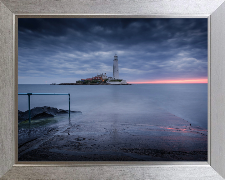 St Marys Lighthouse Whitley Bay Northumberland Photo Print - Canvas - Framed Photo Print - Hampshire Prints