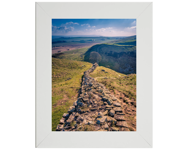 sycamore Gap Northumberland from Hadrians wall Photo Print - Canvas - Framed Photo Print - Hampshire Prints