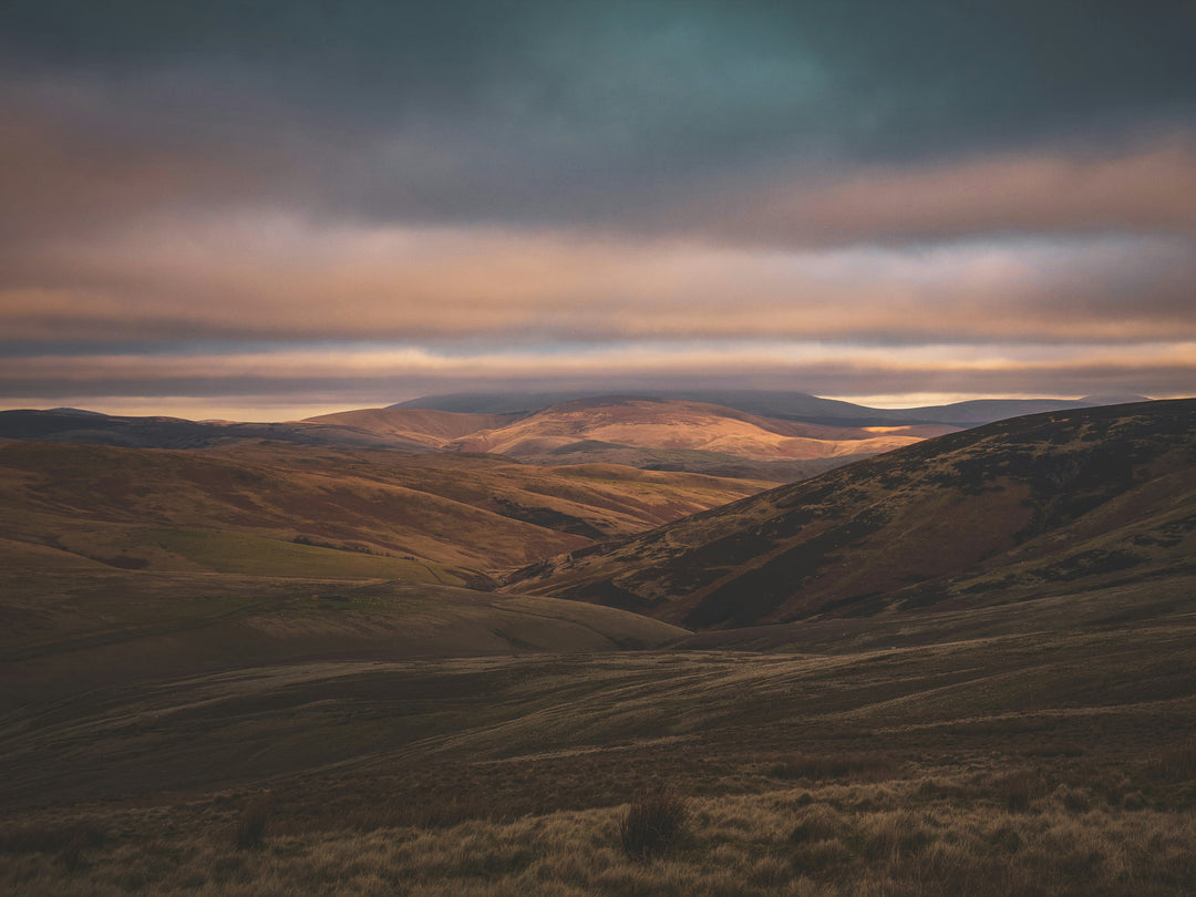 The Cheviot Northumberland at sunset Photo Print - Canvas - Framed Photo Print - Hampshire Prints