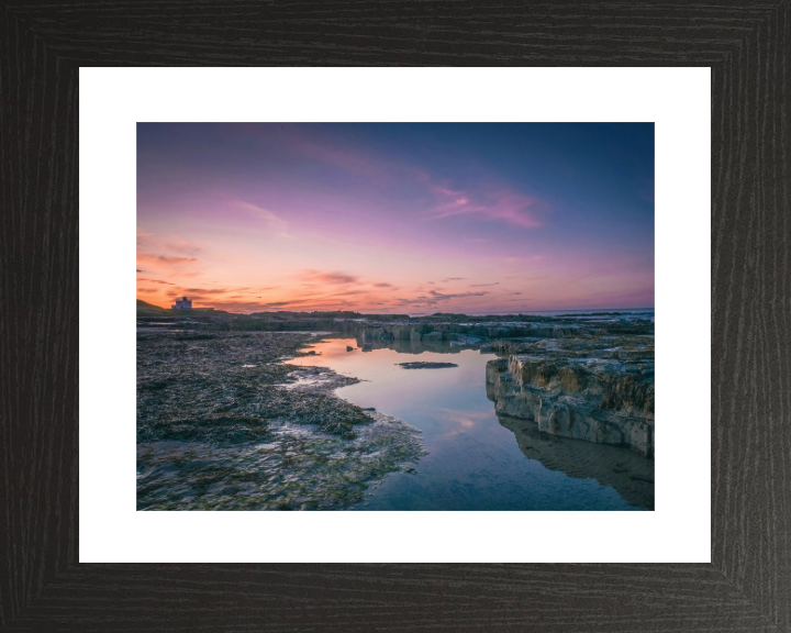 The northumberland coast at sunset Photo Print - Canvas - Framed Photo Print - Hampshire Prints