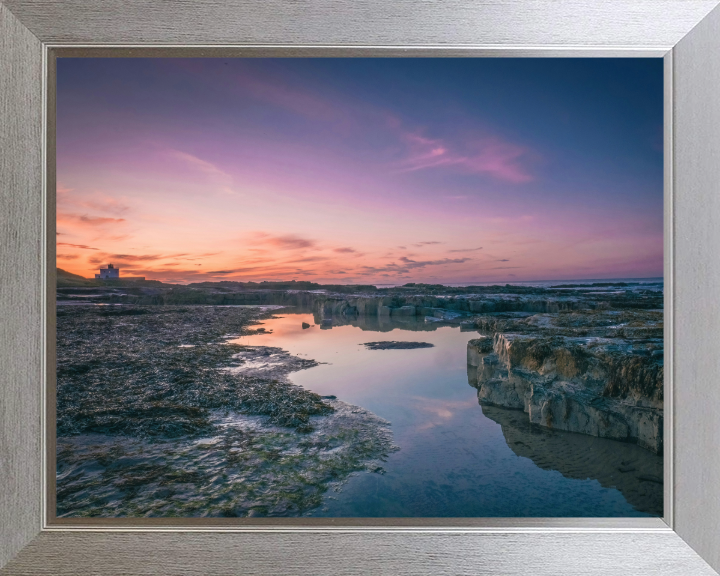 The northumberland coast at sunset Photo Print - Canvas - Framed Photo Print - Hampshire Prints