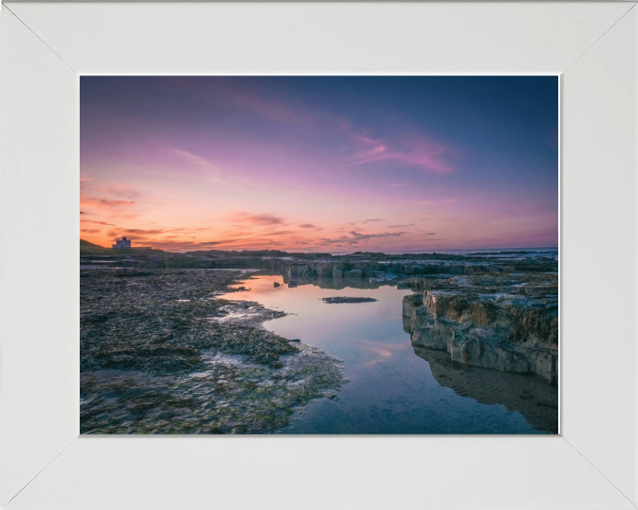 The northumberland coast at sunset Photo Print - Canvas - Framed Photo Print - Hampshire Prints