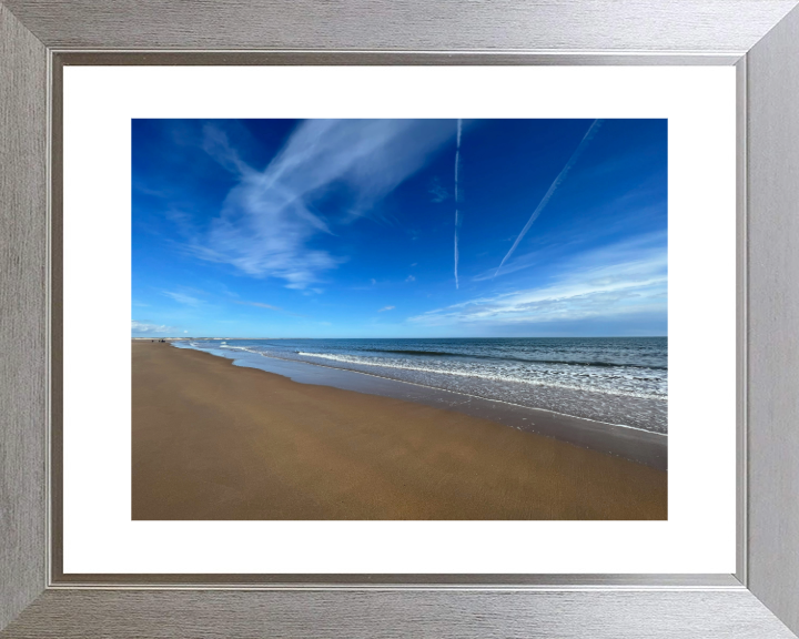 An empty Druridge Bay beach Northumberland Photo Print - Canvas - Framed Photo Print - Hampshire Prints