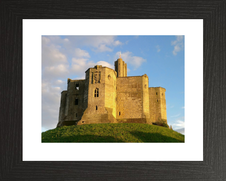 Warkworth castle Northumberland Photo Print - Canvas - Framed Photo Print - Hampshire Prints