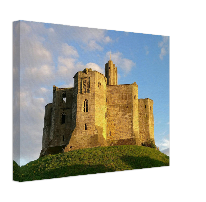 Warkworth castle Northumberland Photo Print - Canvas - Framed Photo Print - Hampshire Prints