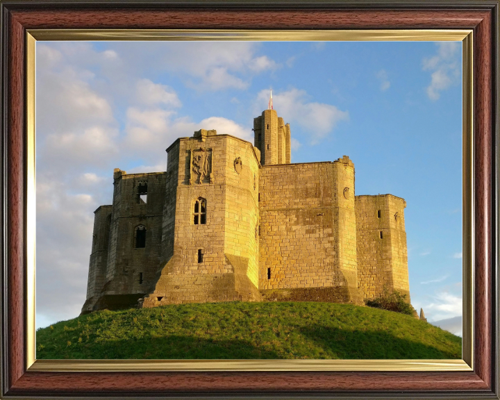 Warkworth castle Northumberland Photo Print - Canvas - Framed Photo Print - Hampshire Prints