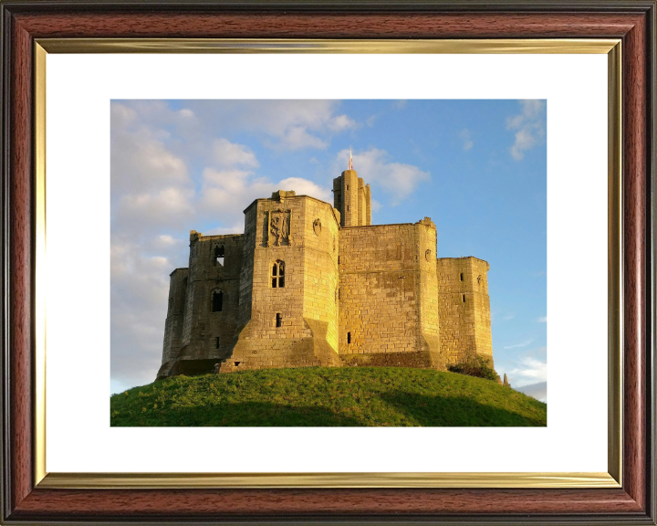 Warkworth castle Northumberland Photo Print - Canvas - Framed Photo Print - Hampshire Prints