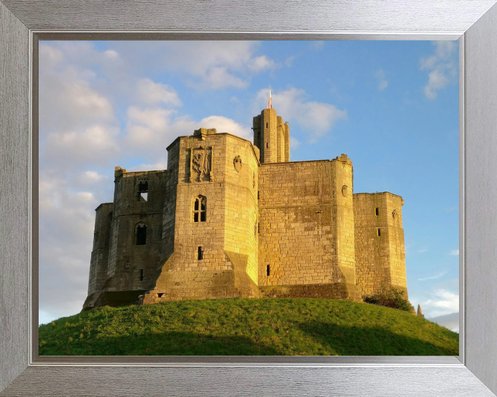 Warkworth castle Northumberland Photo Print - Canvas - Framed Photo Print - Hampshire Prints