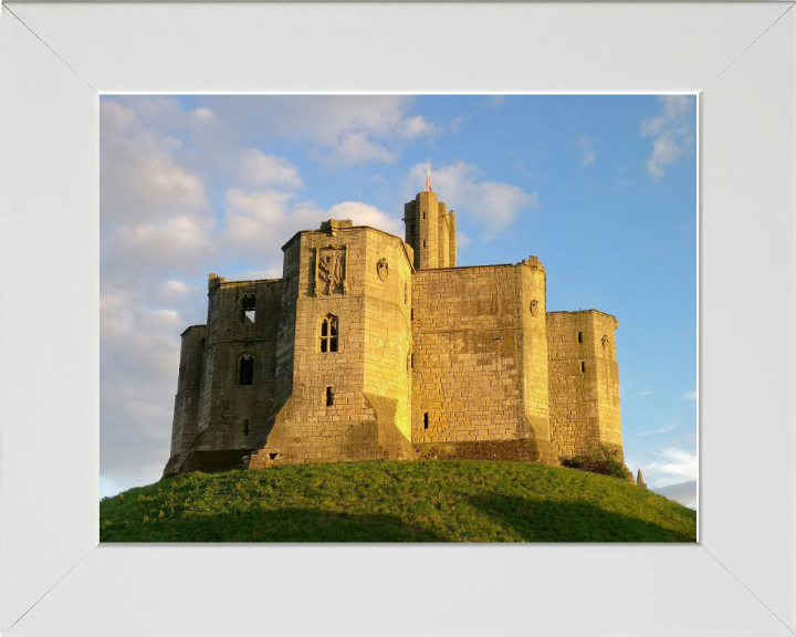 Warkworth castle Northumberland Photo Print - Canvas - Framed Photo Print - Hampshire Prints