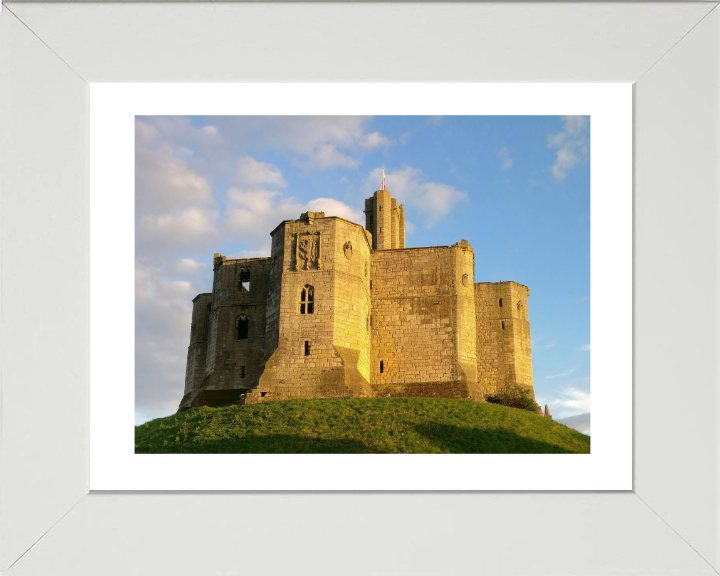 Warkworth castle Northumberland Photo Print - Canvas - Framed Photo Print - Hampshire Prints