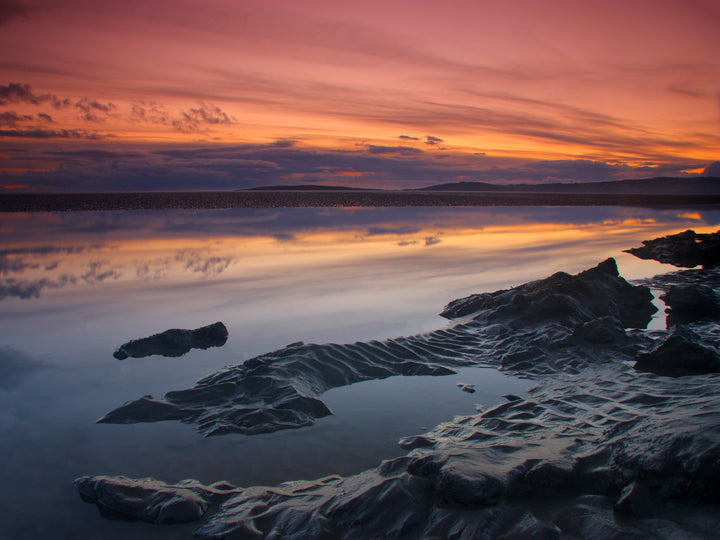 Morecambe bay Lancashire at sunset Photo Print - Canvas - Framed Photo Print - Hampshire Prints