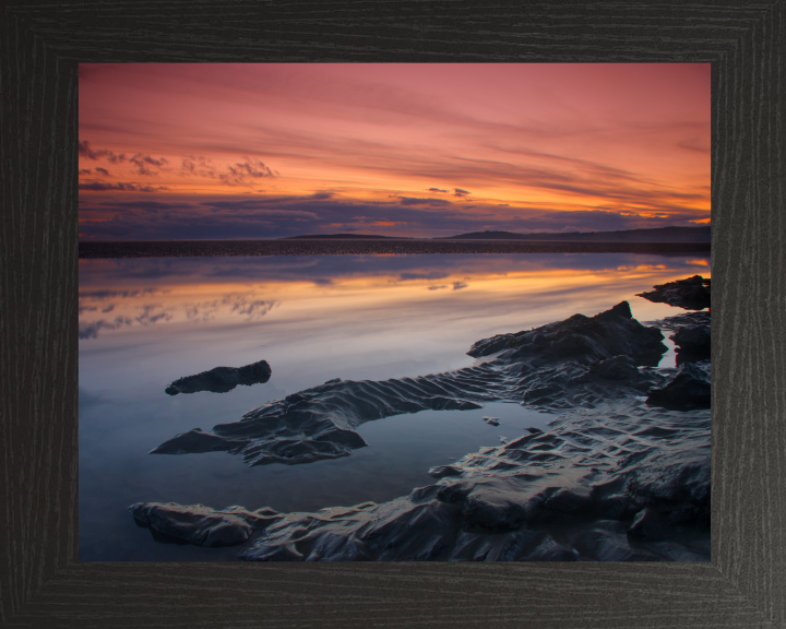 Morecambe bay Lancashire at sunset Photo Print - Canvas - Framed Photo Print - Hampshire Prints