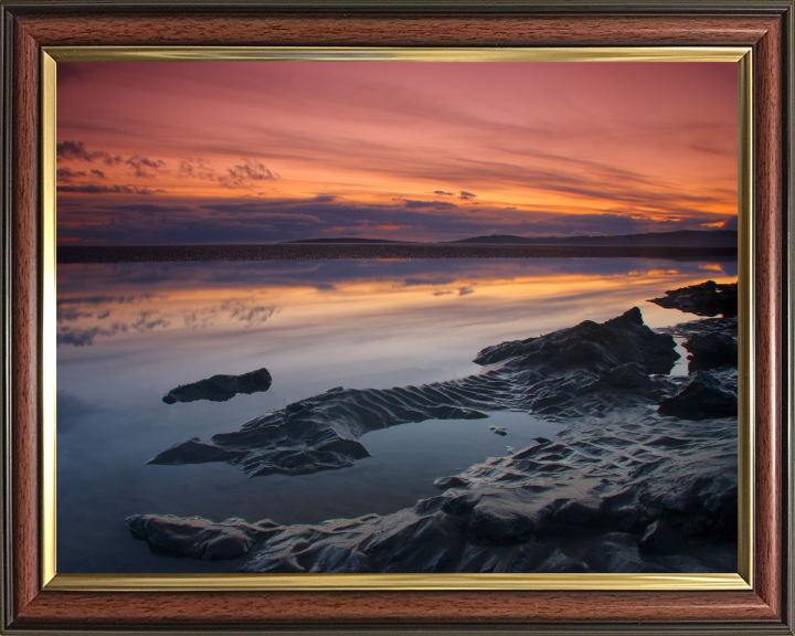 Morecambe bay Lancashire at sunset Photo Print - Canvas - Framed Photo Print - Hampshire Prints