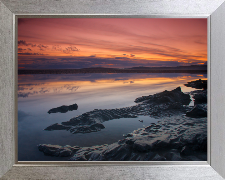 Morecambe bay Lancashire at sunset Photo Print - Canvas - Framed Photo Print - Hampshire Prints