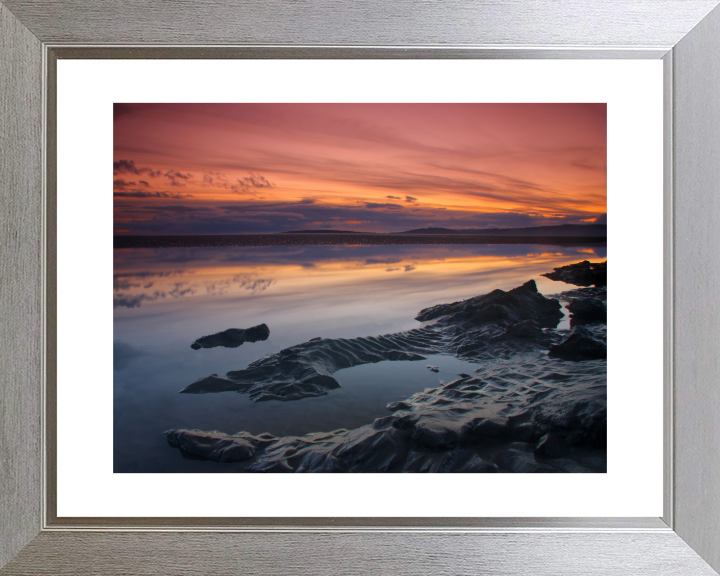 Morecambe bay Lancashire at sunset Photo Print - Canvas - Framed Photo Print - Hampshire Prints