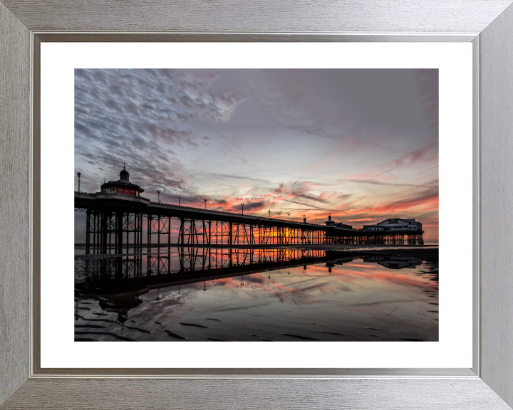 North Pier Blackpool Lancashire sunset Photo Print - Canvas - Framed Photo Print - Hampshire Prints