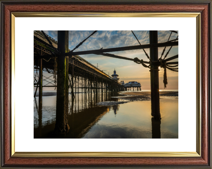 Blackpool north pier lancashire at sunset Photo Print - Canvas - Framed Photo Print - Hampshire Prints